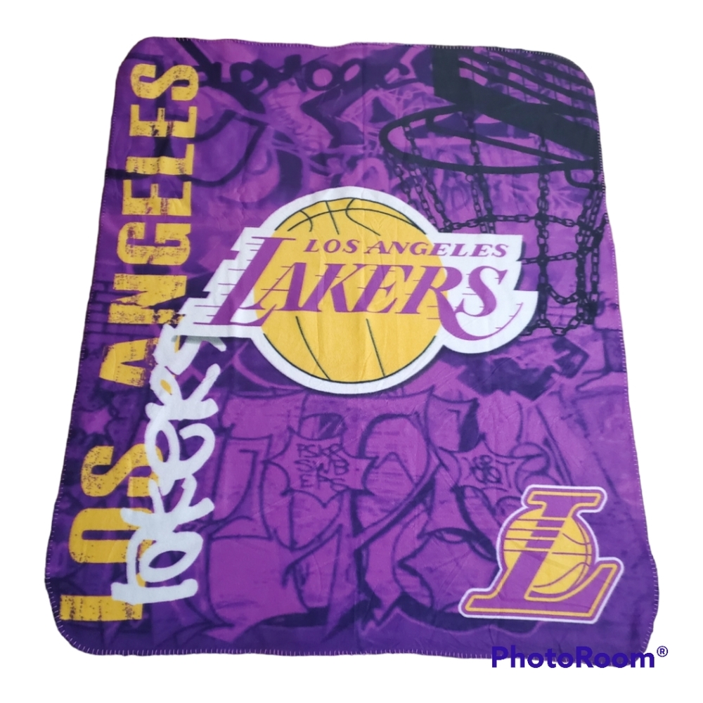 Los Angeles Lakers NBA Fleece Blanket Throw